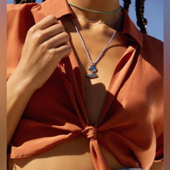 Urban Outfitters Geometric Cord Necklace - Picture 2 of 5